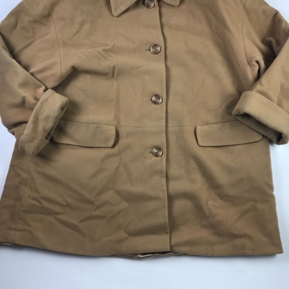 Linda Richards Womens Jacket Brown Wool USA 14 - Picture 3 of 7